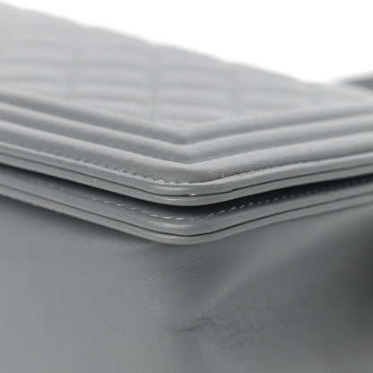 Chanel Lambskin Quilted Medium Boy Flap Grey 11 of 11