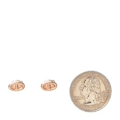 Hermes 18K Rose Gold TPM Farandole Stud Earrings 2 of 5