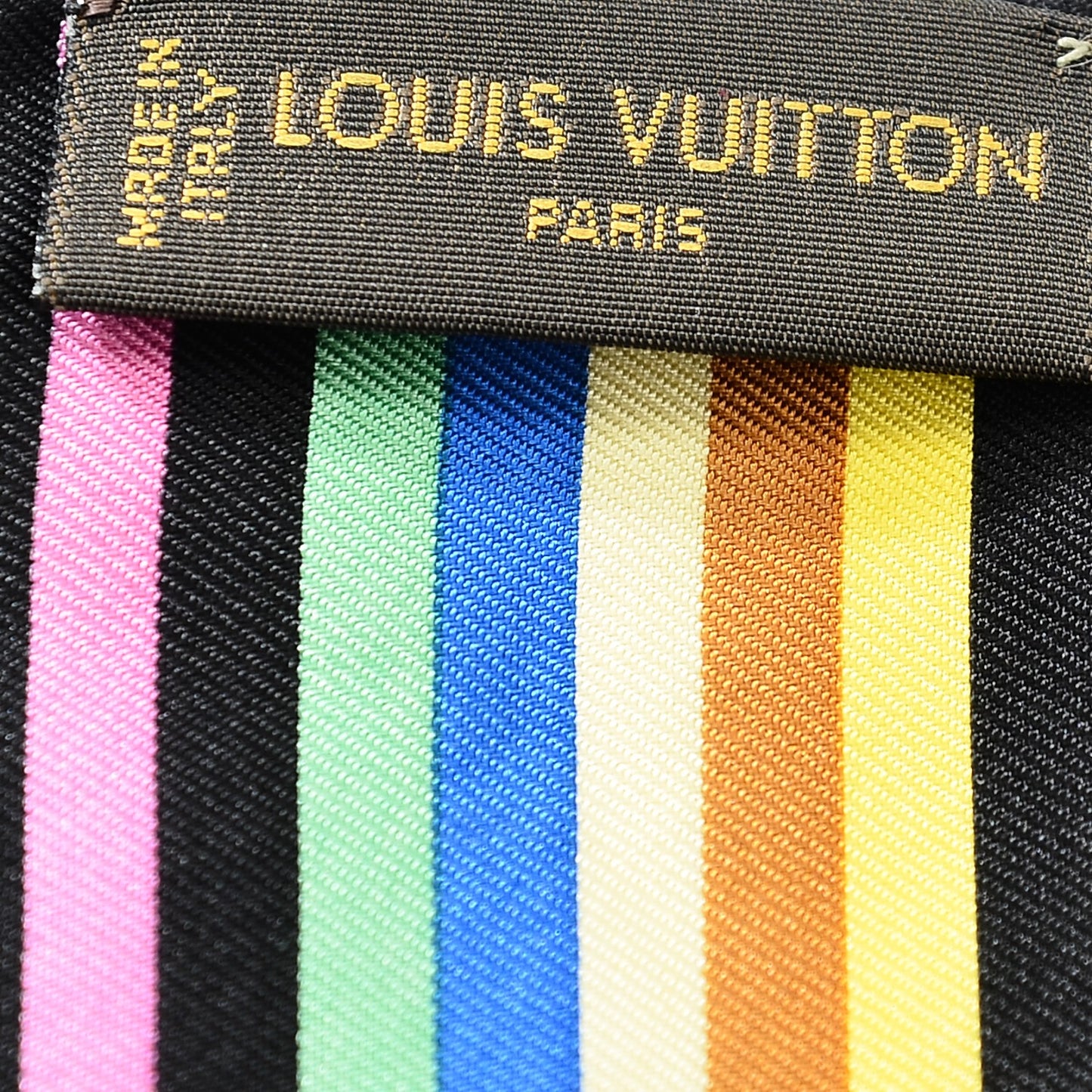 Silk Monogram Multicolor Bandeau Black