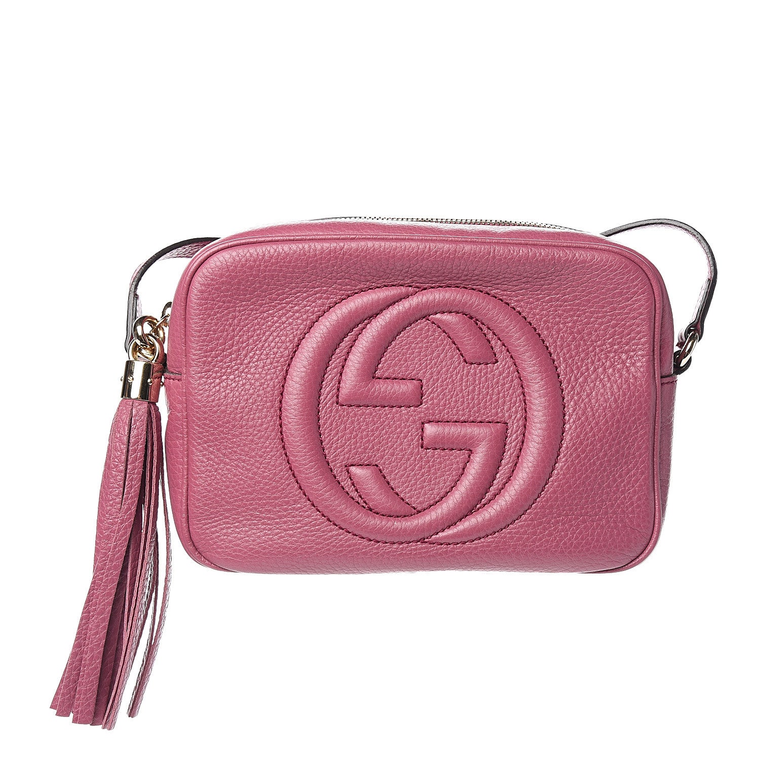 Gucci Pebbled Calfskin Small Soho Disco Bag Peonia Flower 1 of 10