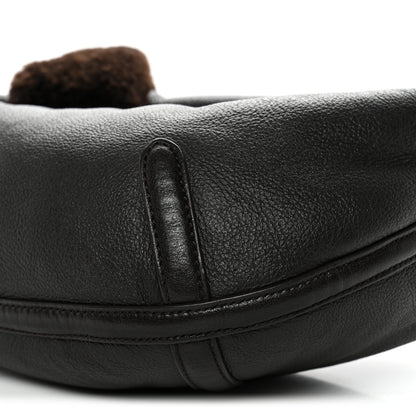 Bottega Veneta Calfskin Shearling Aviator Mini Jodie Dark Brown Fondant 11 of 11