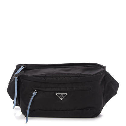 Prada Tessuto Nylon Calfskin Studded Belt Bag Black Astrale 1 of 9