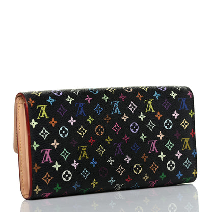 Louis Vuitton Monogram Multicolor Sarah Wallet Black 3 of 7