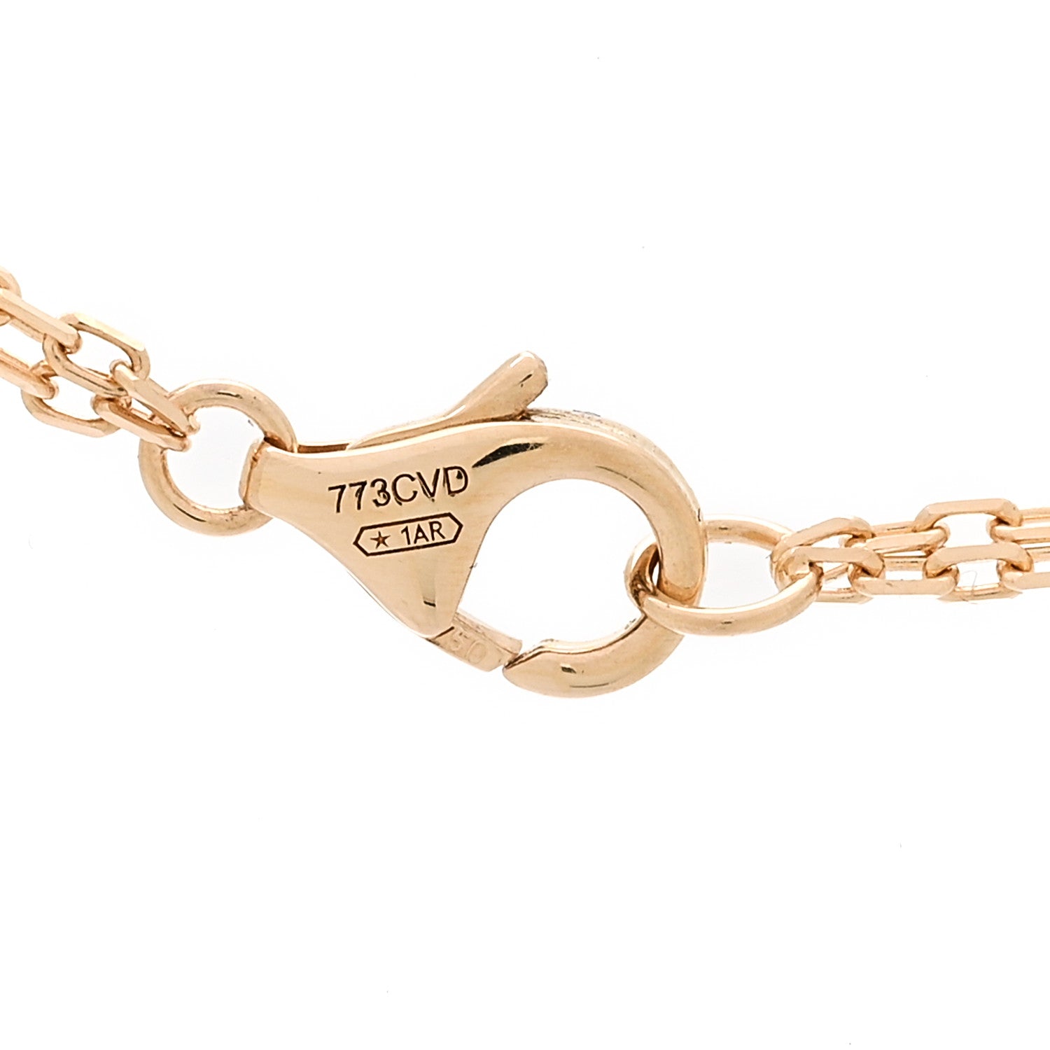 Cartier 18K Yellow Gold 2 Diamond LOVE Necklace 4 of 6