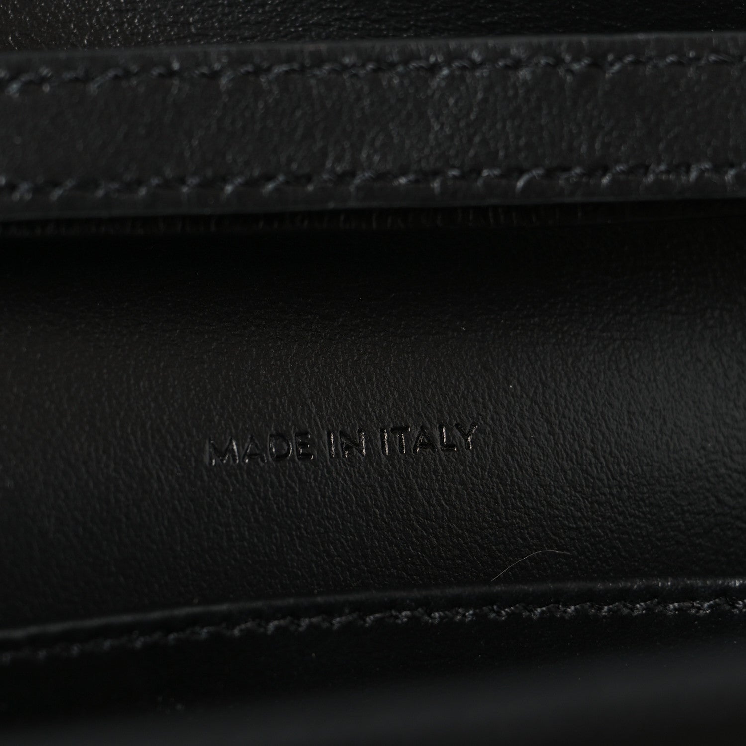 Celine Shiny Calfskin Triomphe Margo Wallet on Chain Black 7 of 10