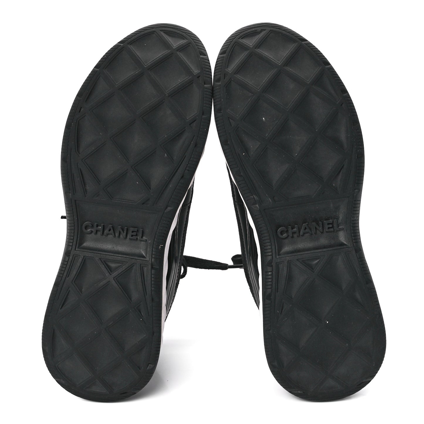 Velvet Calfskin Mixed Fibers CC Sneakers 39 Black