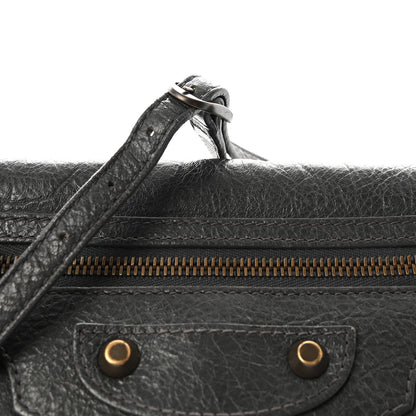 Balenciaga Agneau Classic Hardware Envelope Strap Clutch Gris Fossile 9 of 11