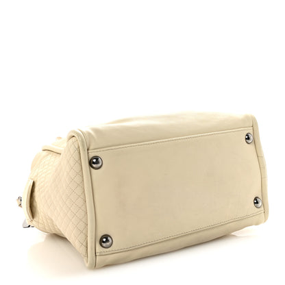 Chanel Calfskin Small CC Bowler White 4 of 10