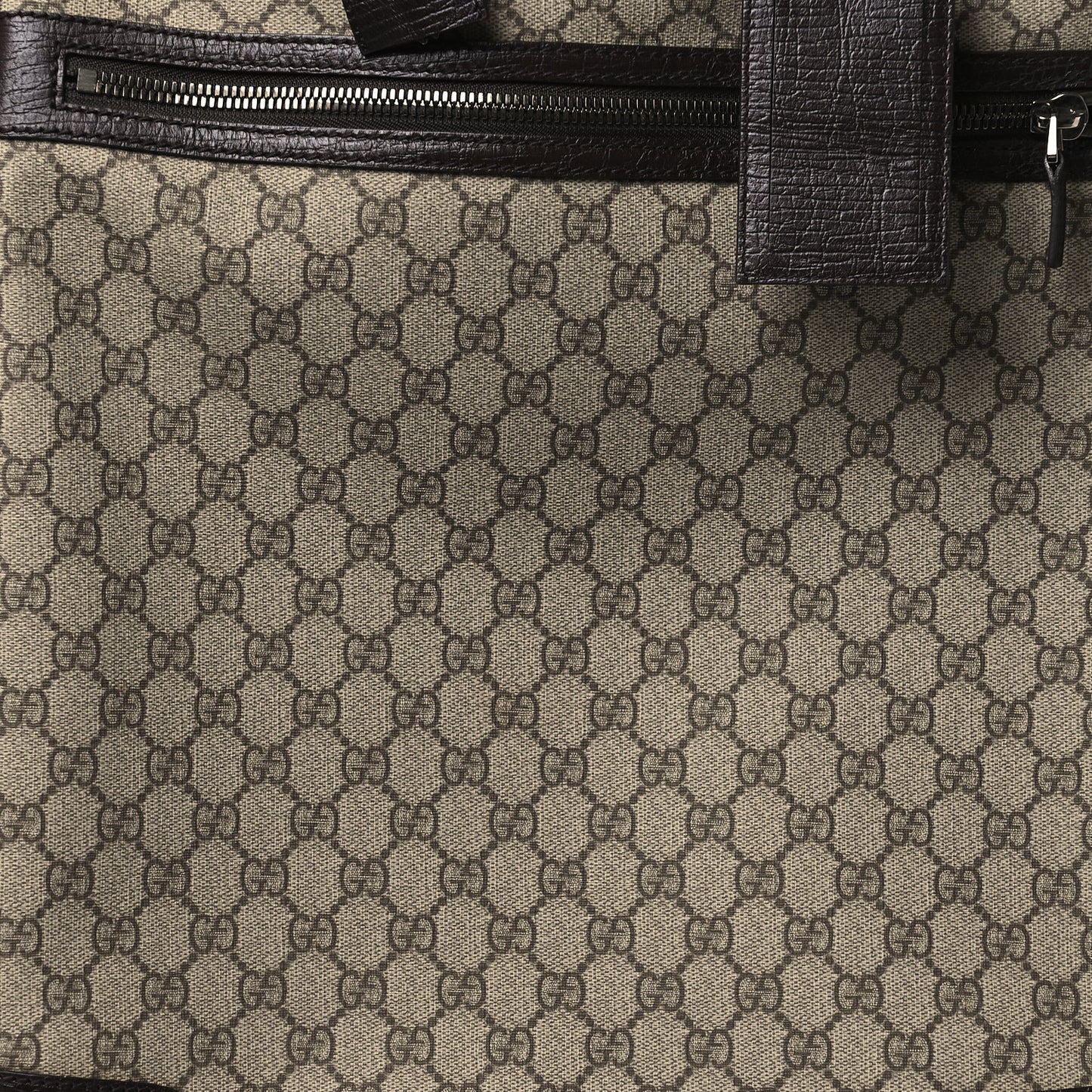 GG Plus Monogram Small Web Trolley Brown