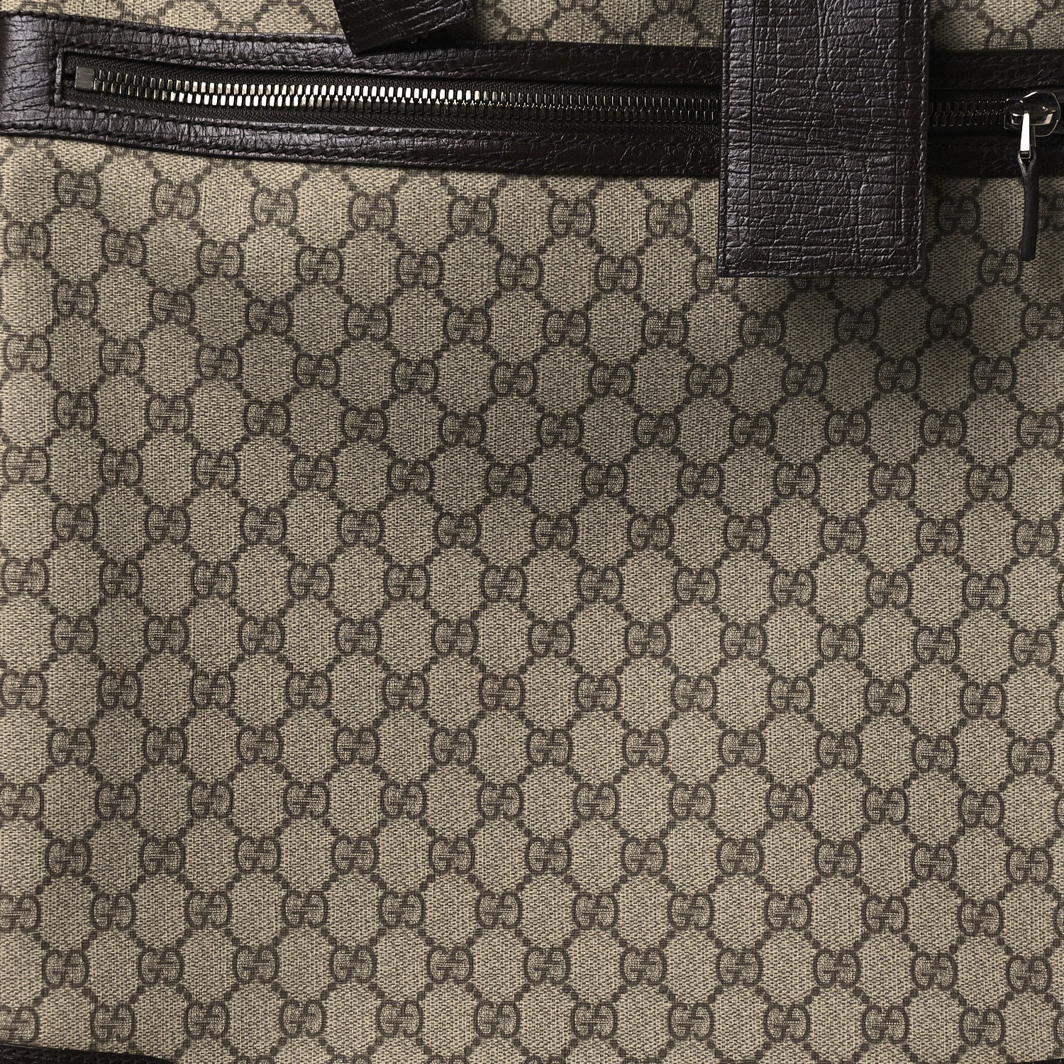 Gucci GG Plus Monogram Small Web Trolley Brown 7 of 12
