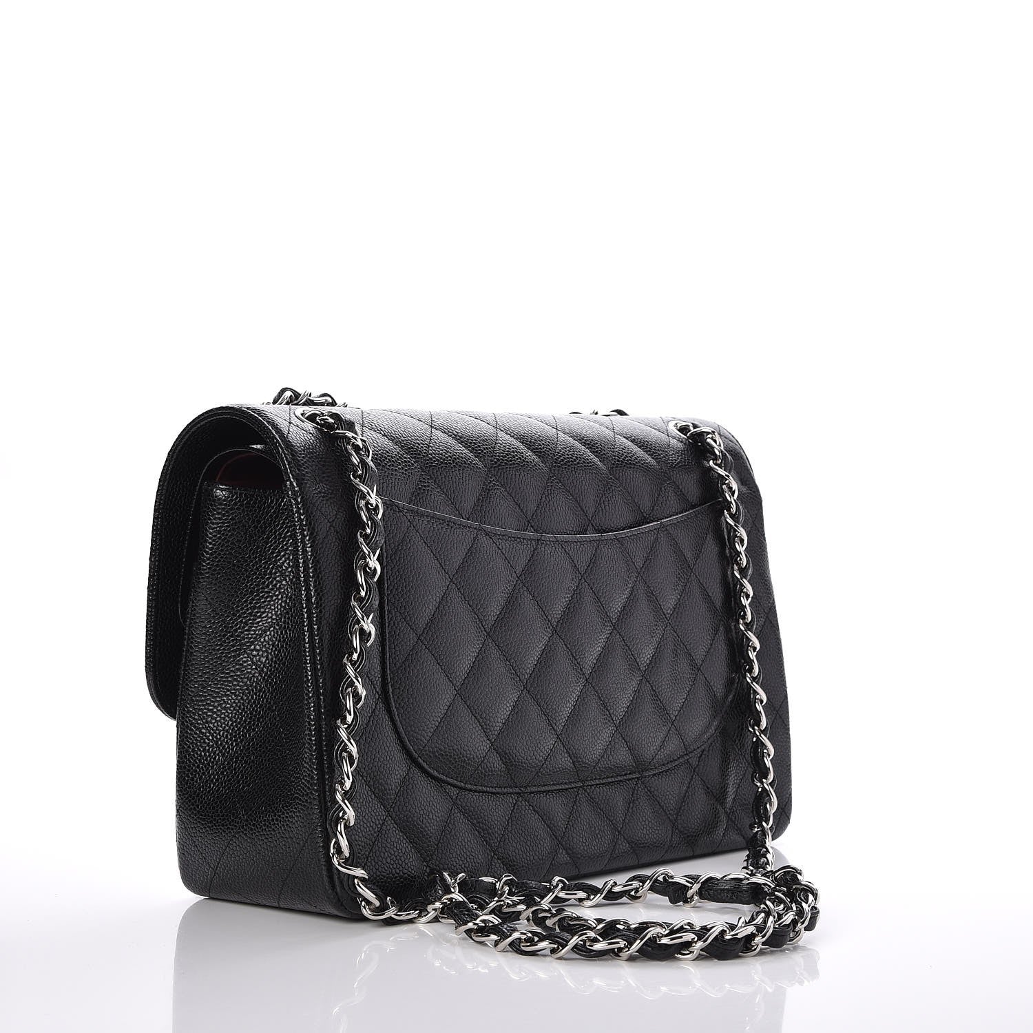 Chanel Caviar Quilted Jumbo Double Flap Black 4 of 8