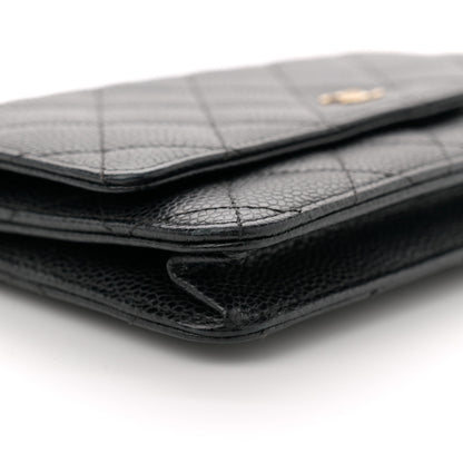 Chanel Caviar Quilted Wallet on Chain WOC Black 9 of 15