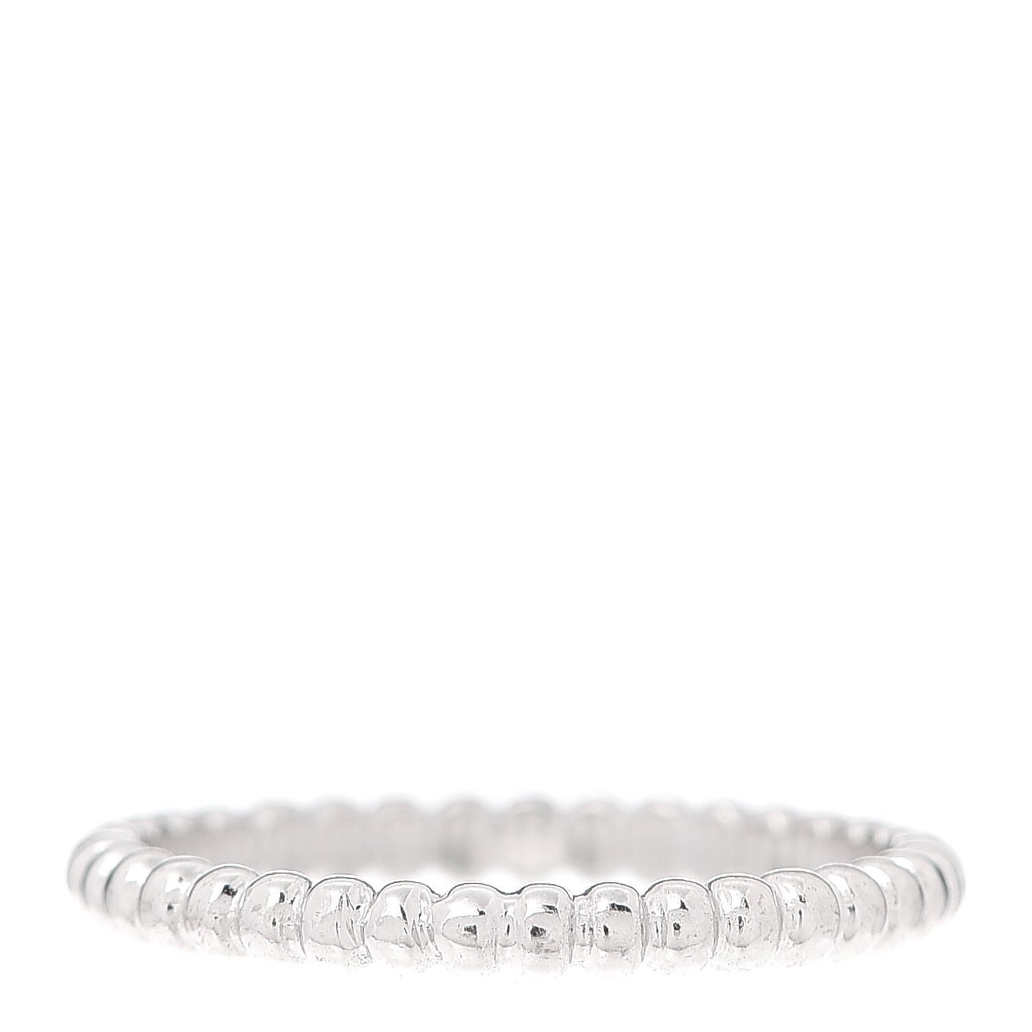 18K White Gold Small Perlee Ring 55 7.25