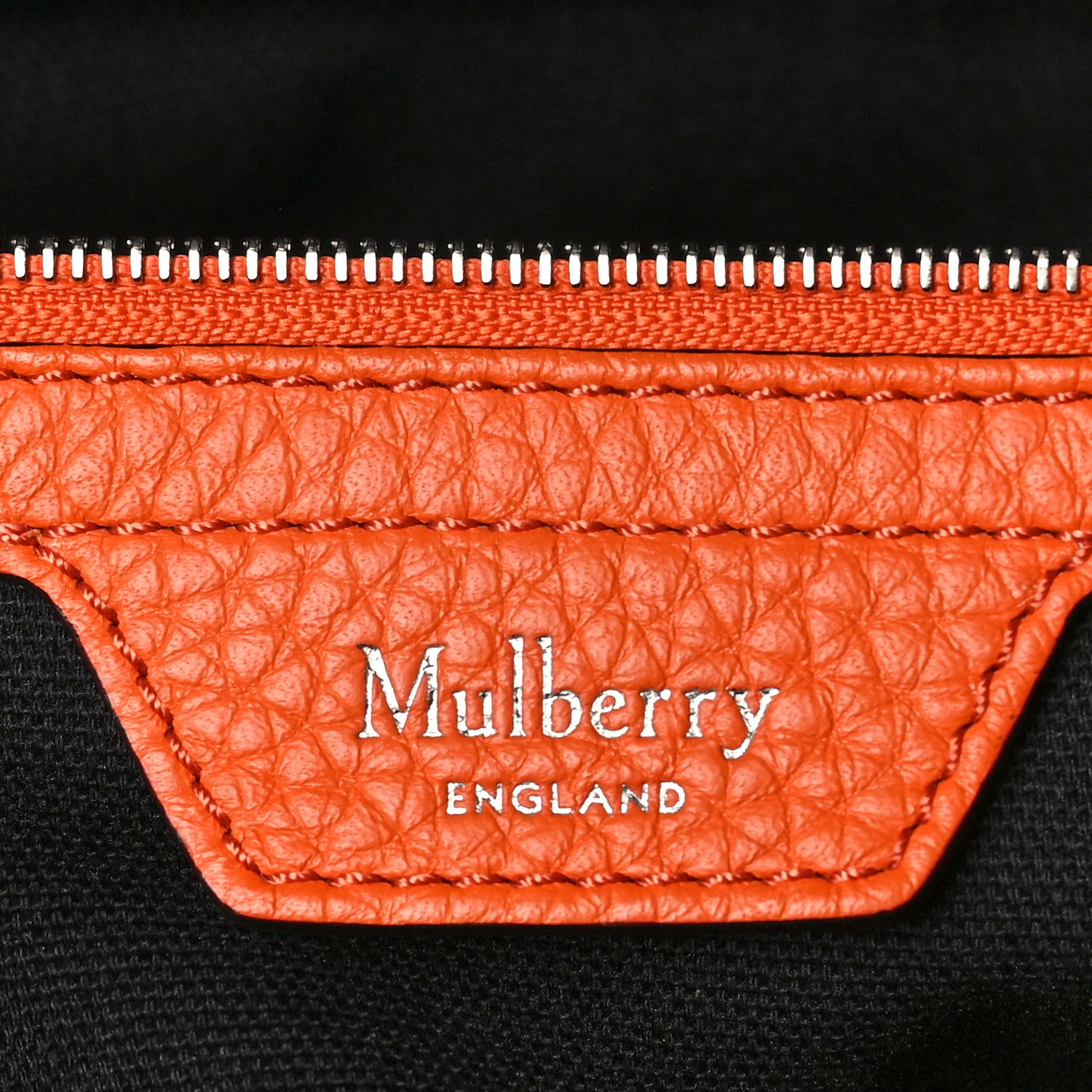 Mulberry Heavy Grain Calfskin City Weekender Duffle Bag Orange 6 of 20
