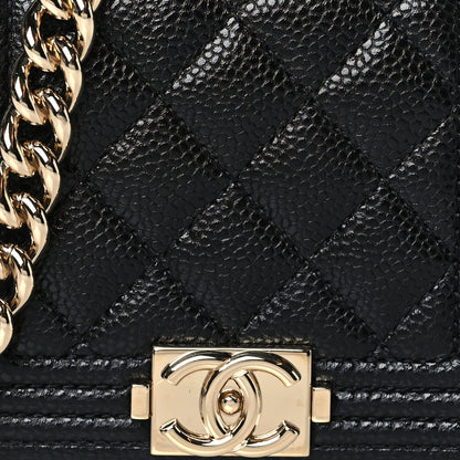 Chanel Caviar Quilted Boy Flap Waist Belt Bag Black 8 of 11