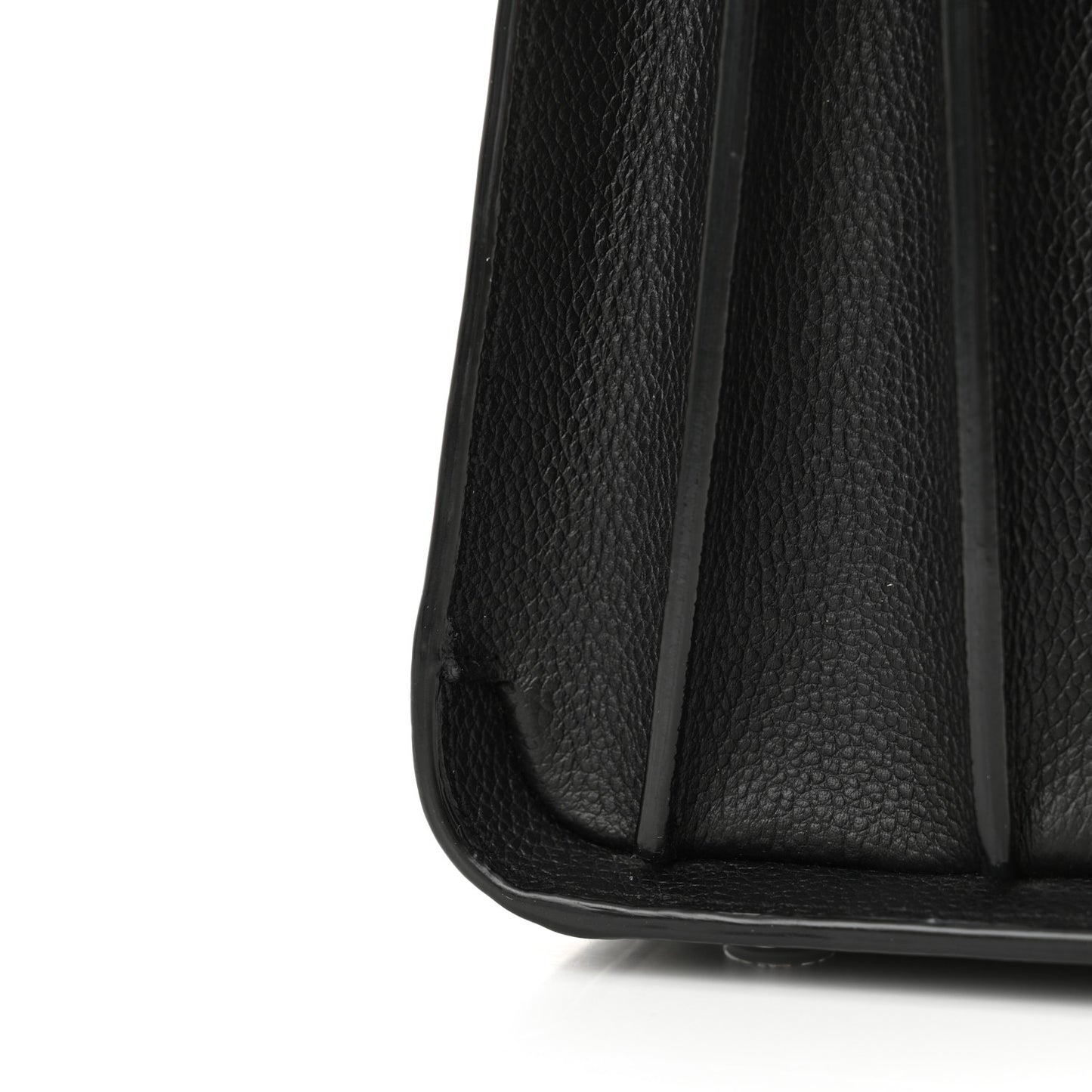 Grained Calfskin Baby Sac De Jour Black