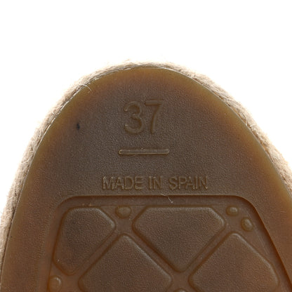 Chanel Lambskin CC Espadrilles 37 Black 8 of 12