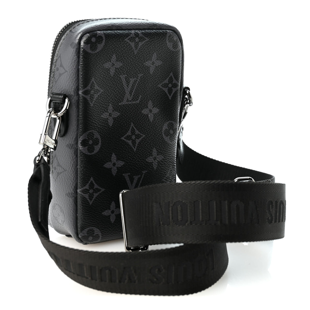 Louis Vuitton Monogram Eclipse Reverse Double Phone Pouch NM 3 of 9