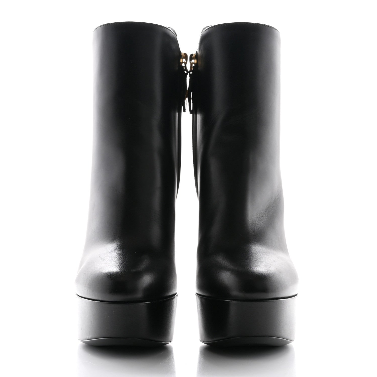 Louis Vuitton Calfskin Monogram Afterglow Platform Ankle Boots 36 Black 3 of 10
