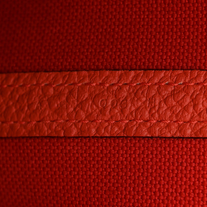 Hermes Toile Officier Negonda Garden Party 30 TPM Rouge Tomate Capucine 7 of 10
