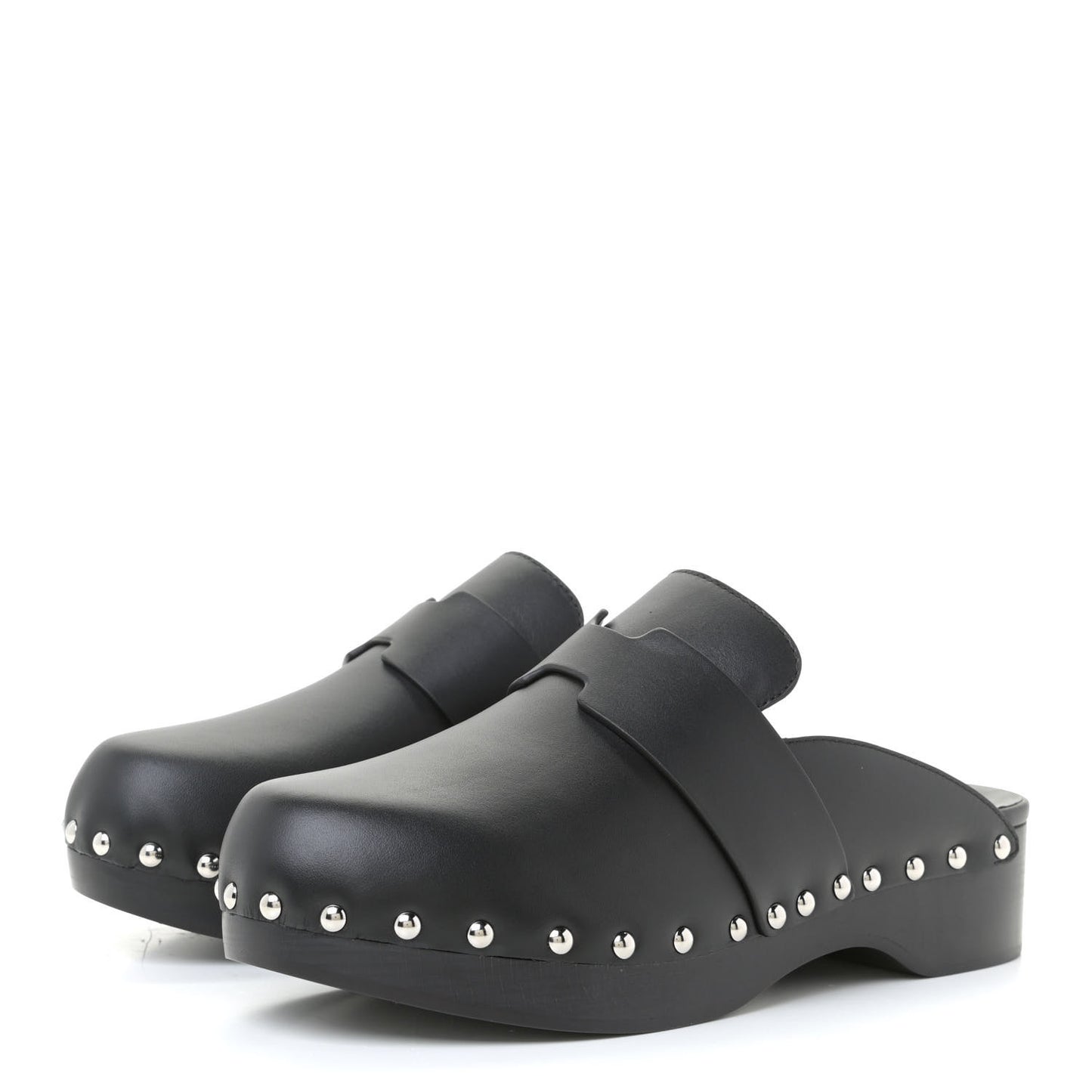 Calfskin Calya Mules 36 Black