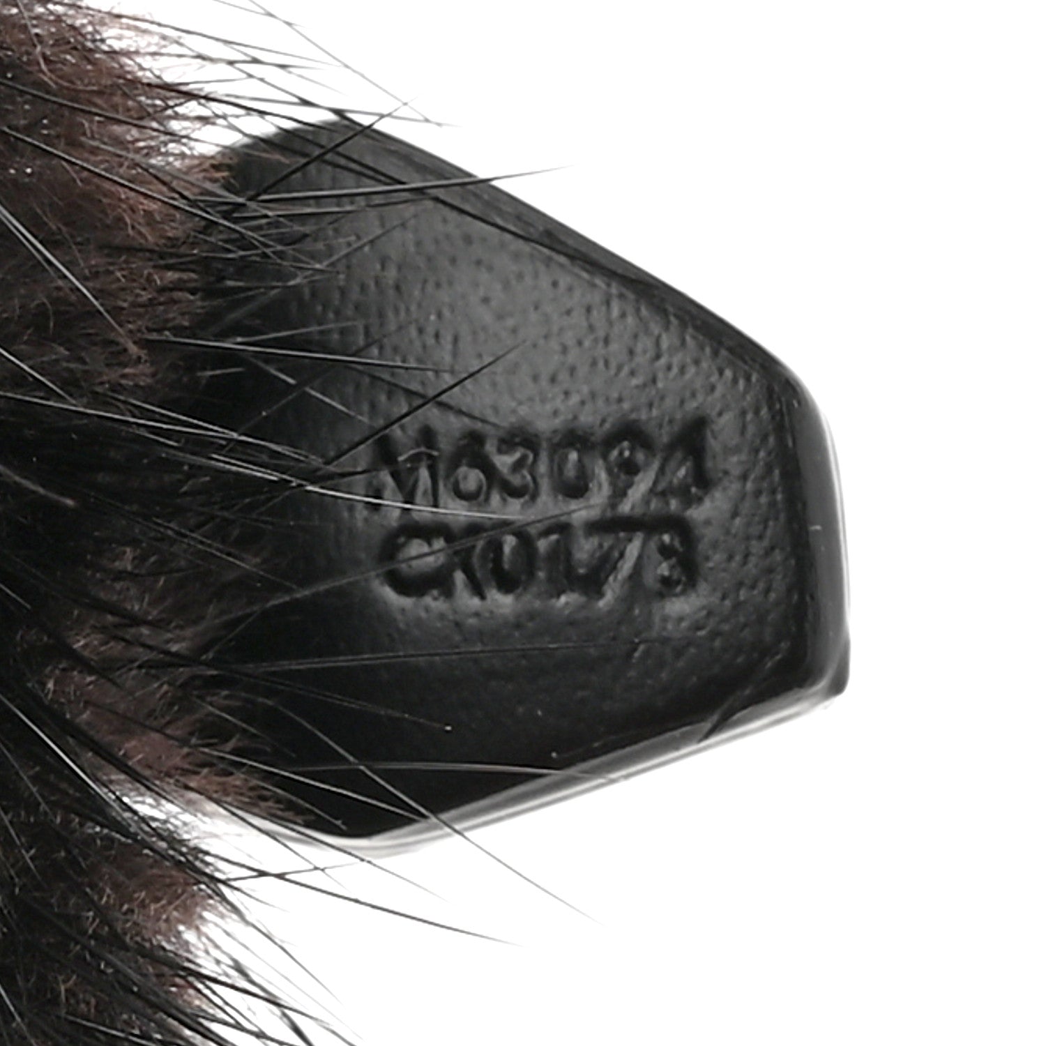 Louis Vuitton Calfskin Mink Fur Panda Bag Charm Key Holder Black 4 of 4