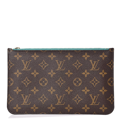 Louis Vuitton Monogram Neverfull MM GM Pochette Turquoise 1 of 13