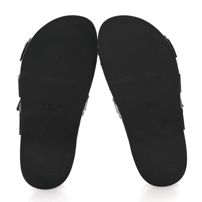 Hermes Calfskin Womens Kos Clog 37 Black 6 of 10