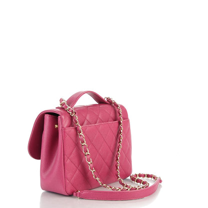 Chanel Caviar Quilted Small Business Affinity Flap Dark Pink 3 of 8