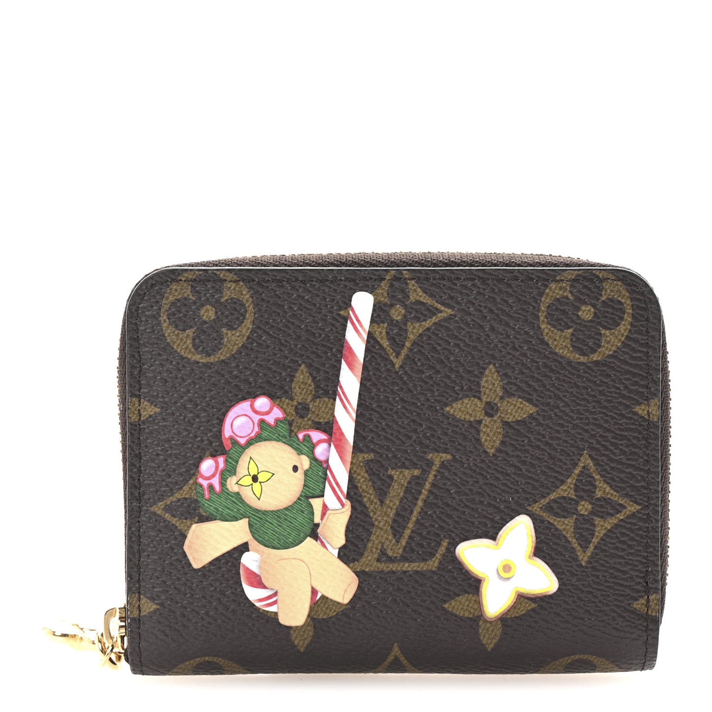 Monogram 2024 Christmas Animation Candy Factory Zippy Coin Purse Candy Red