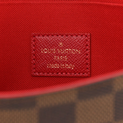 Louis Vuitton Damier Ebene Pochette Felicie Chain Wallet 7 of 12