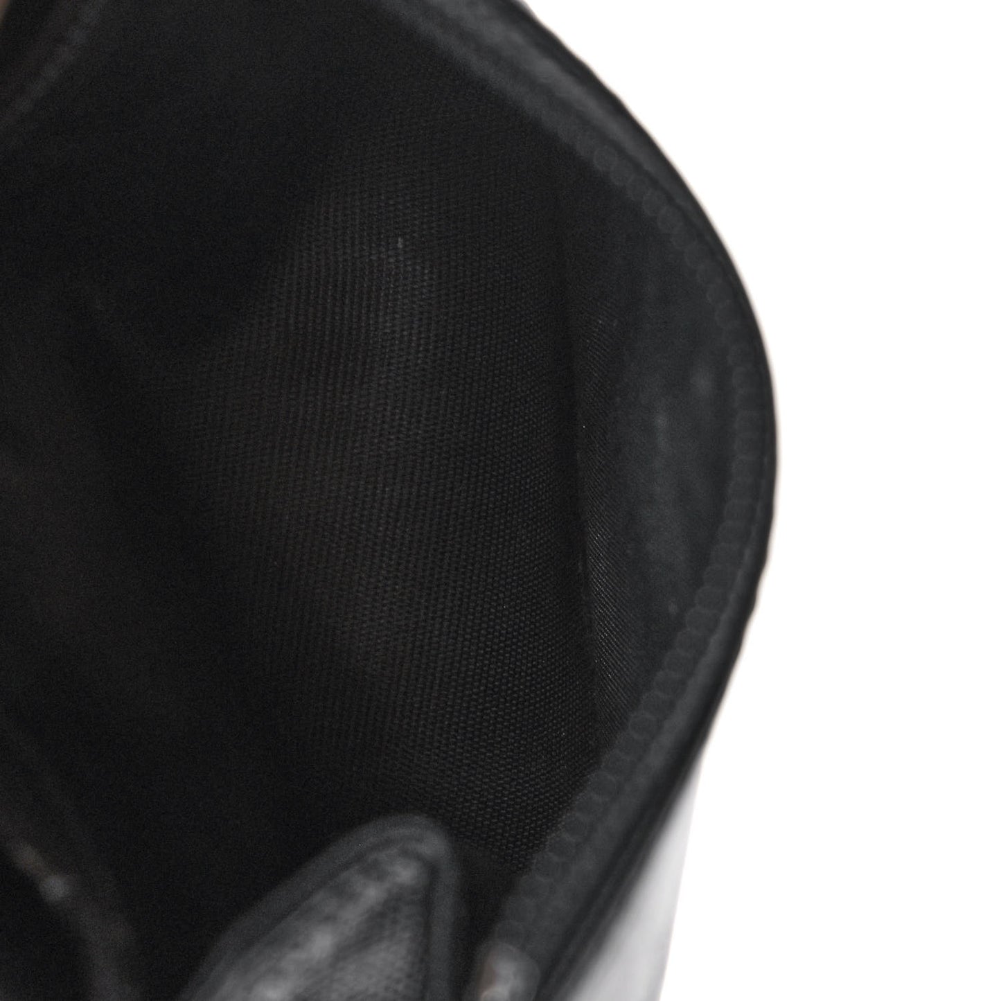 Tessuto Nylon Tri-Fold Compact Wallet Black