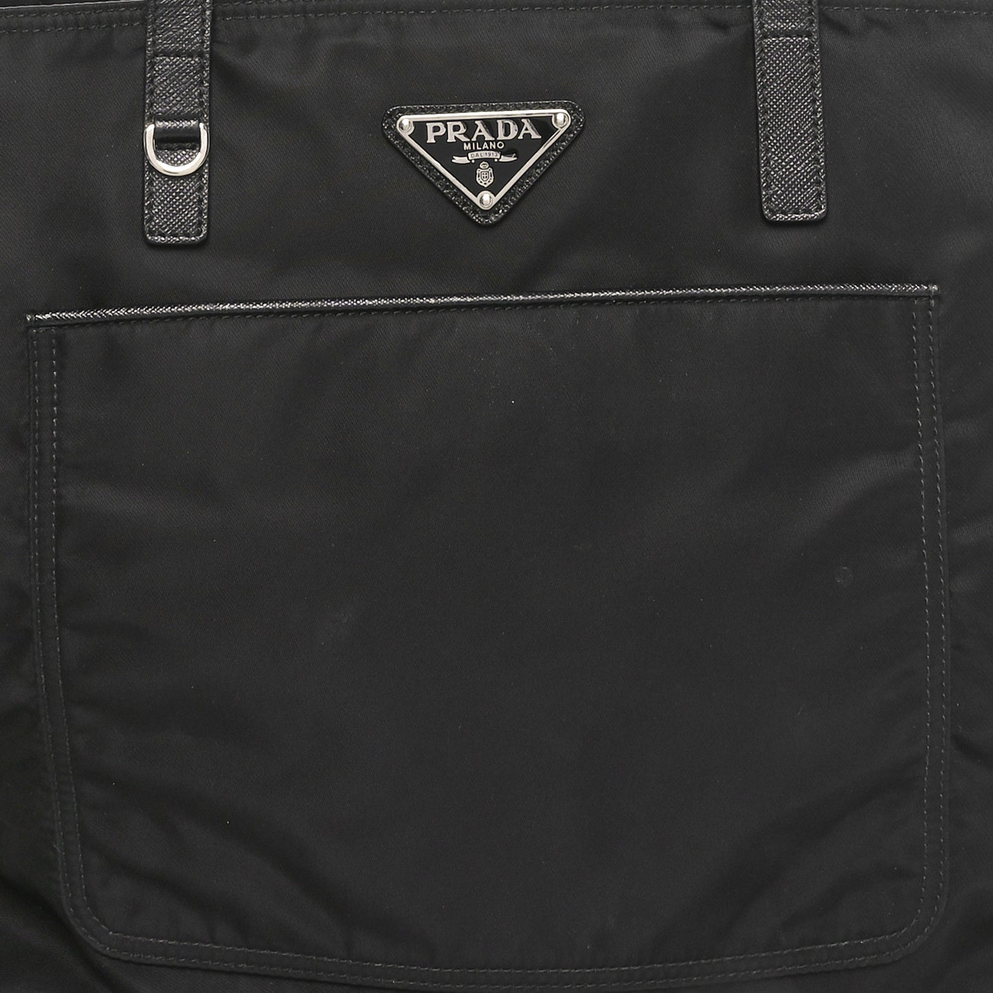 Tessuto Nylon Saffiano Vela Tote Tote Black