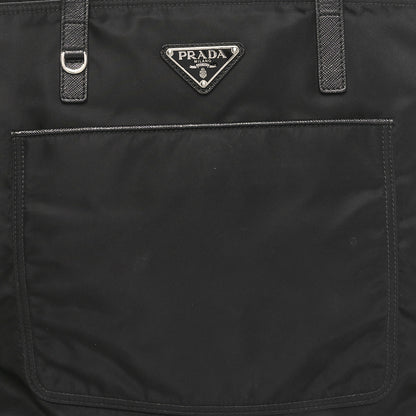 Prada Tessuto Nylon Saffiano Vela Tote Tote Black 7 of 9