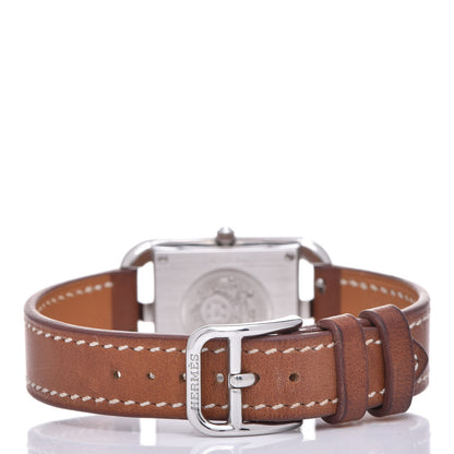 Hermes Stainless Steel Barenia 23mm Cape Cod Quartz Watch Fauve 4 of 12