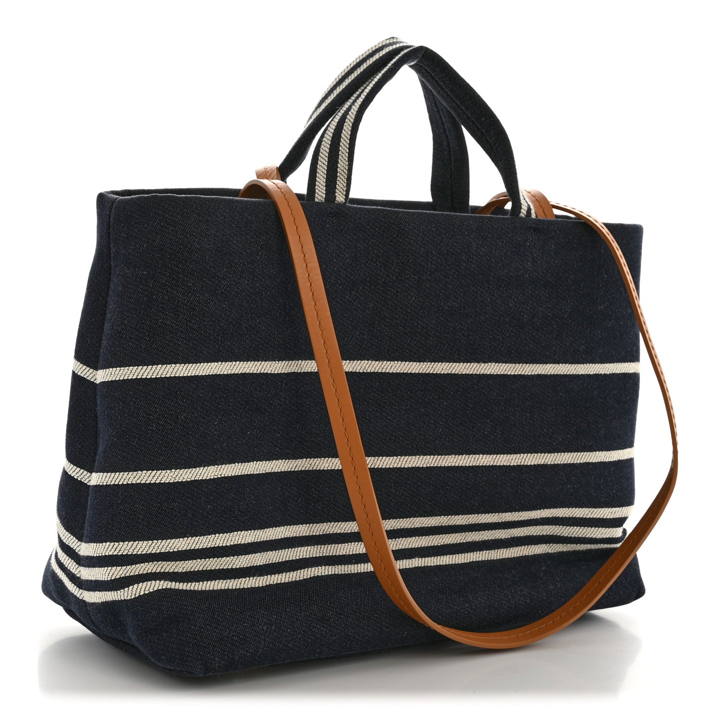 Denim Large Shopping Tote Blue