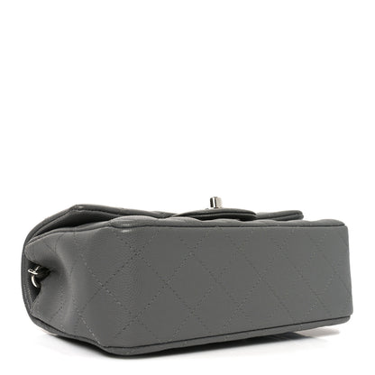 Chanel Caviar Quilted Mini Rectangular Flap Grey 4 of 11