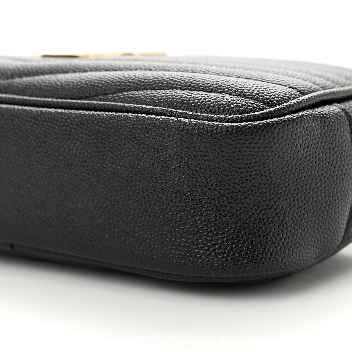 Saint Laurent Grain De Poudre Matelasse Monogram Mini Lou Camera Bag Black 10 of 12