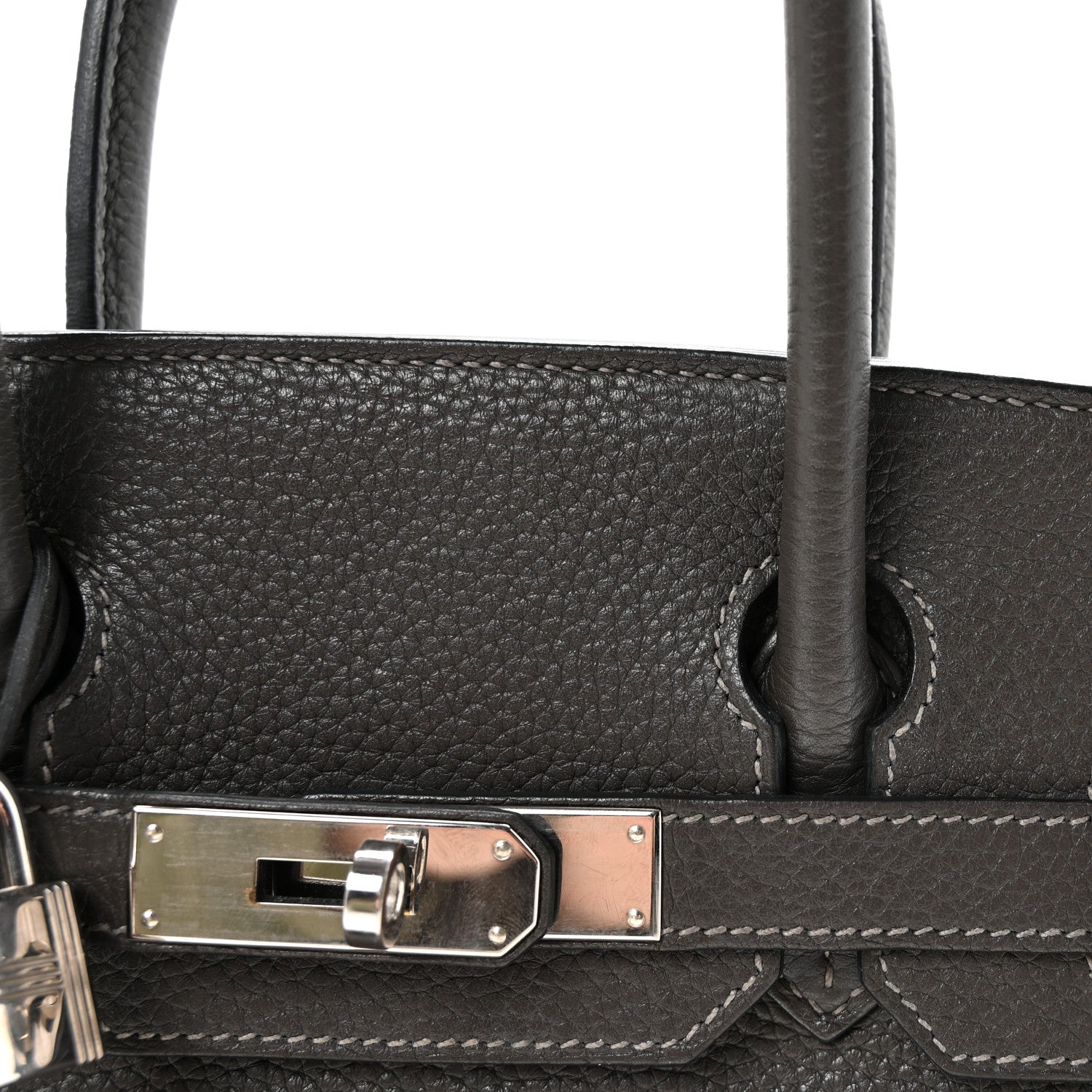 Hermes Taurillon Clemence Birkin 30 Graphite 7 of 9
