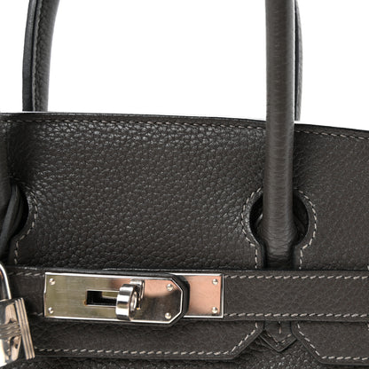 Hermes Taurillon Clemence Birkin 30 Graphite 7 of 9