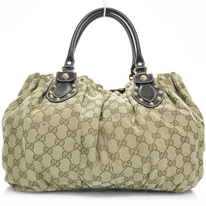 Gucci Monogram Studded Pelham Tote Dark Brown 1 of 9