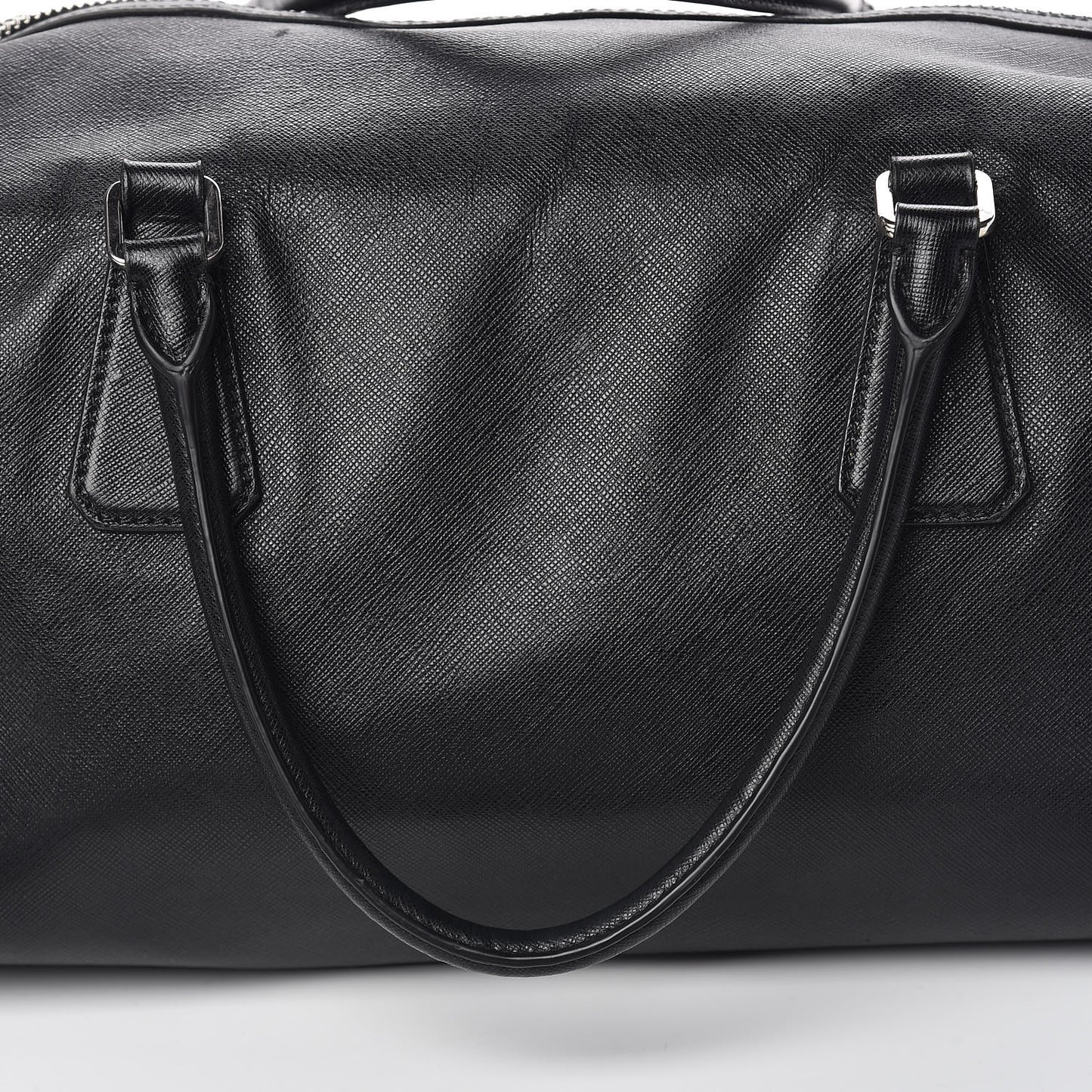 Saffiano Duffle Travel Bag Black