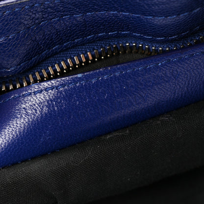 Balenciaga Chevre Gold Metallic Edge Hardware City Bleu Roi 7 of 11