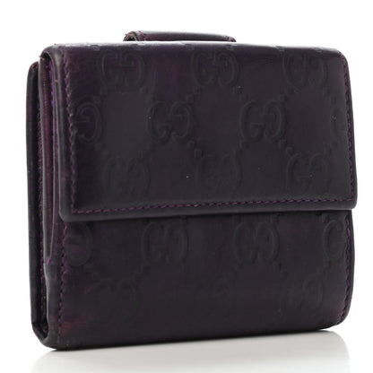 Gucci Guccissima Icon Bar French Wallet Purple 2 of 5