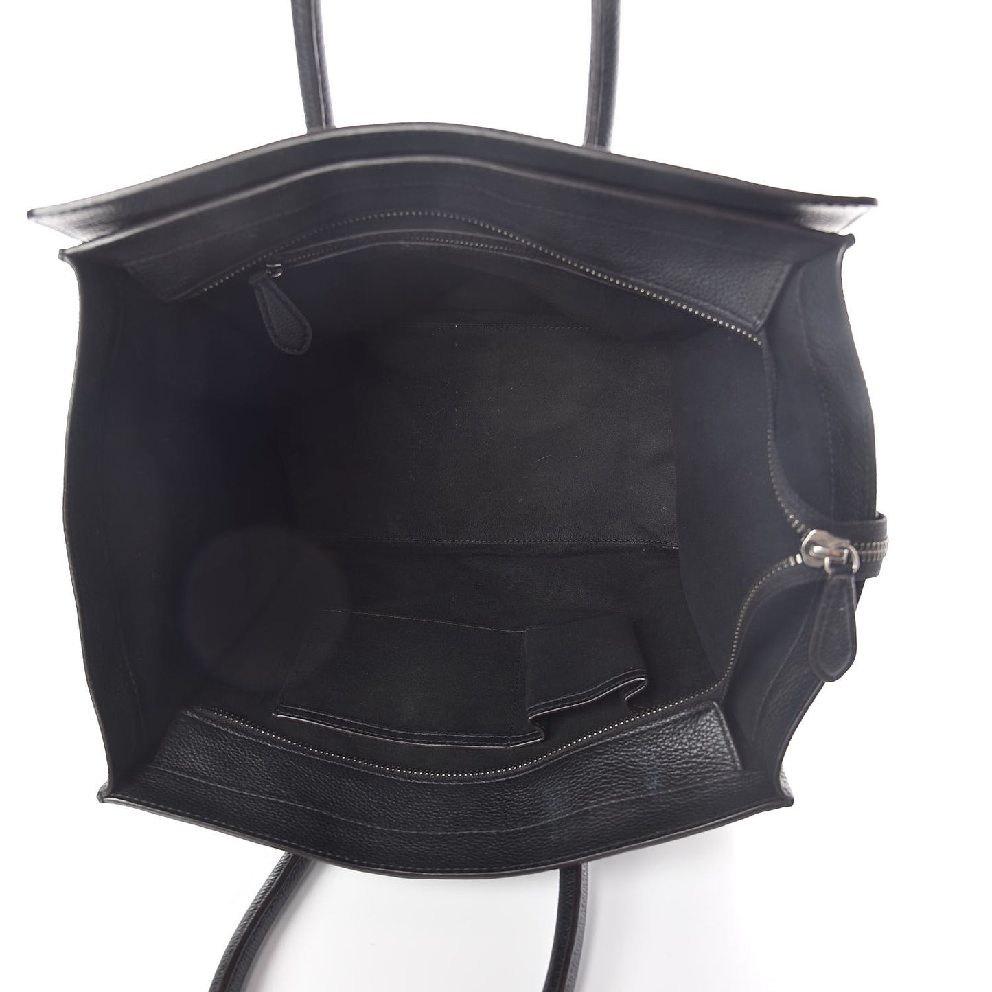 Drummed Calfskin Mini Luggage Black