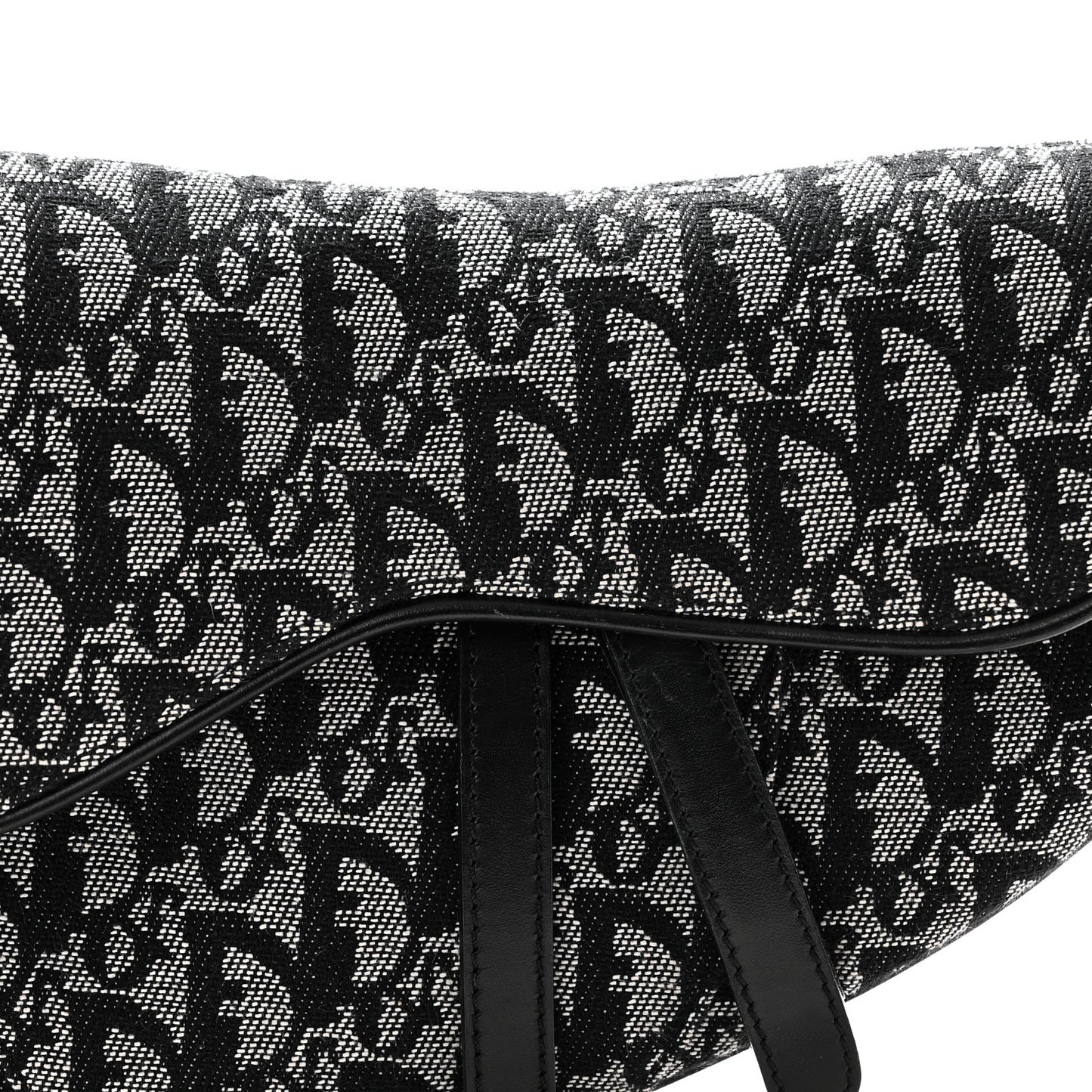 Monogram Saddle Bag Black
