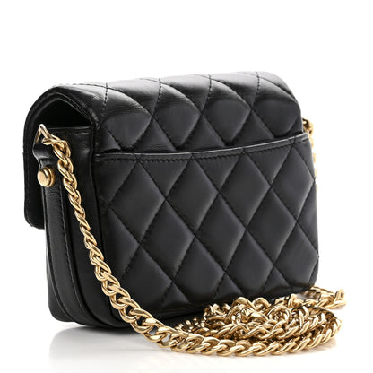 Chanel Lambskin Quilted Mini Flap Bag Black 3 of 11