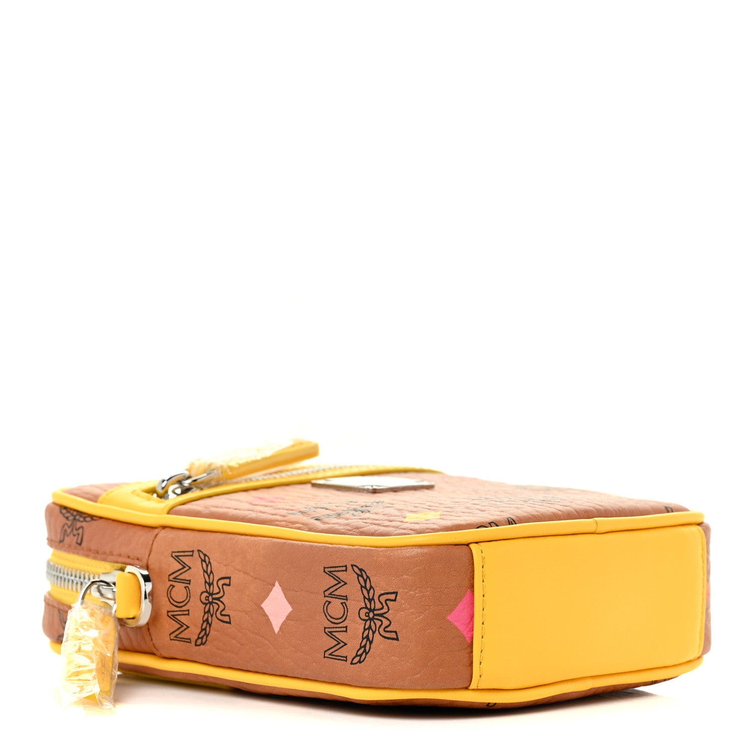 MCM Visetos X-Mini Crossbody Bag Cognac Freesia 4 of 10