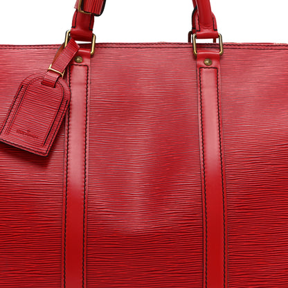 Louis Vuitton Epi Keepall 50 Castillan Red 8 of 11