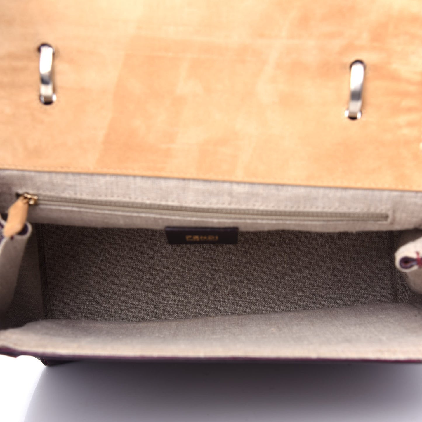 Cuoio Silvana Bag Beige Deep Berry Blue